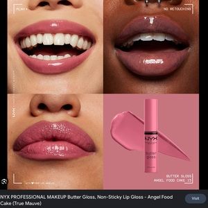 NYX Butter Gloss Angel Food Cake Lip gloss 3 pack